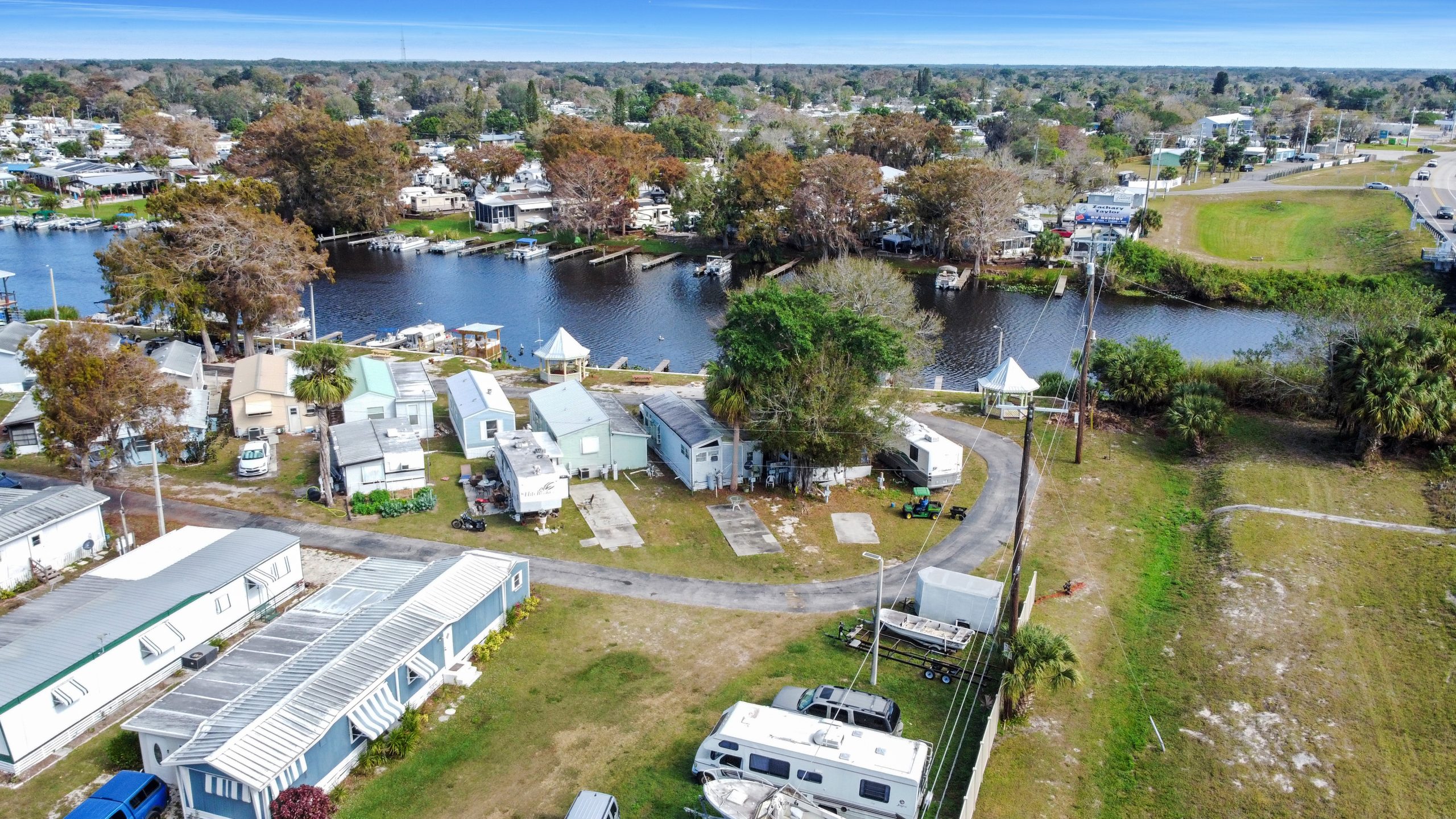 Aerial of Mobile Home Community
